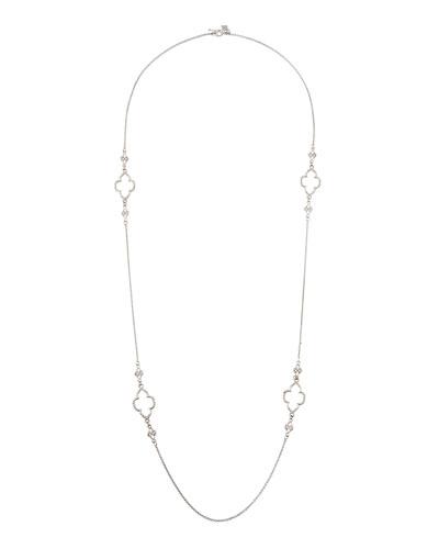 New World Diamond Scroll Station Necklace