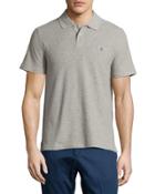 Short-sleeve Polo Shirt, Rain Heather