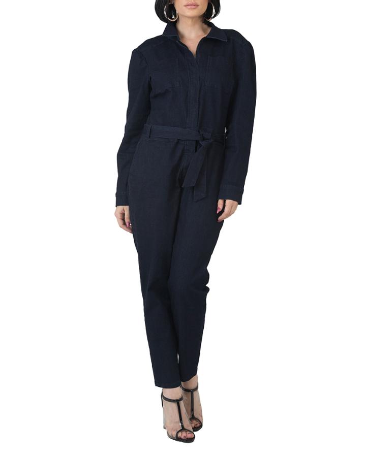 Janeen Straight Leg Denim Jumpsuit