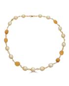 18k South Sea Golden Pearl Necklace