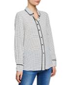 Naphtali Piped Pajama-style Button-down