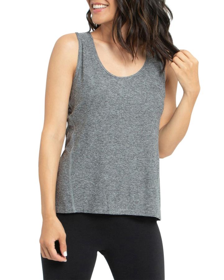 Emma Melange Crisscross Back Tank