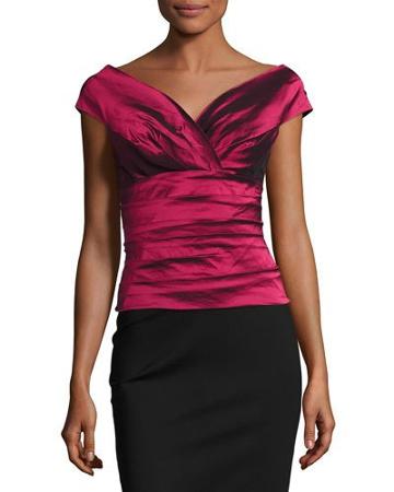 Cap-sleeve Tiered Stretch