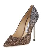 Romy Glittered 110 Mm Pump, Bronze