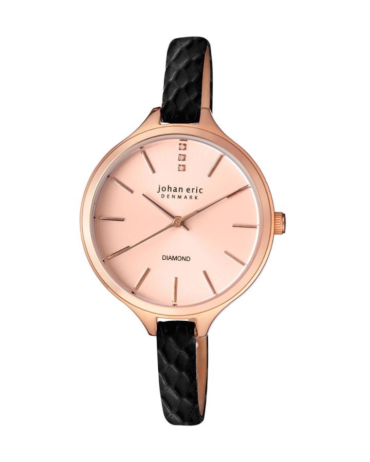 Herlev Slim Quartz Black Leather