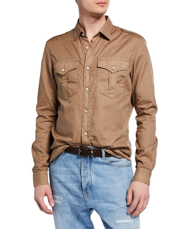 Men's Long-sleeve Oxford