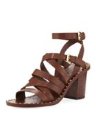 Puket Leather Spiked Sandal,