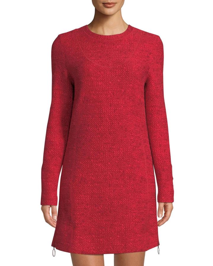 Melange Knit Tunic Dress