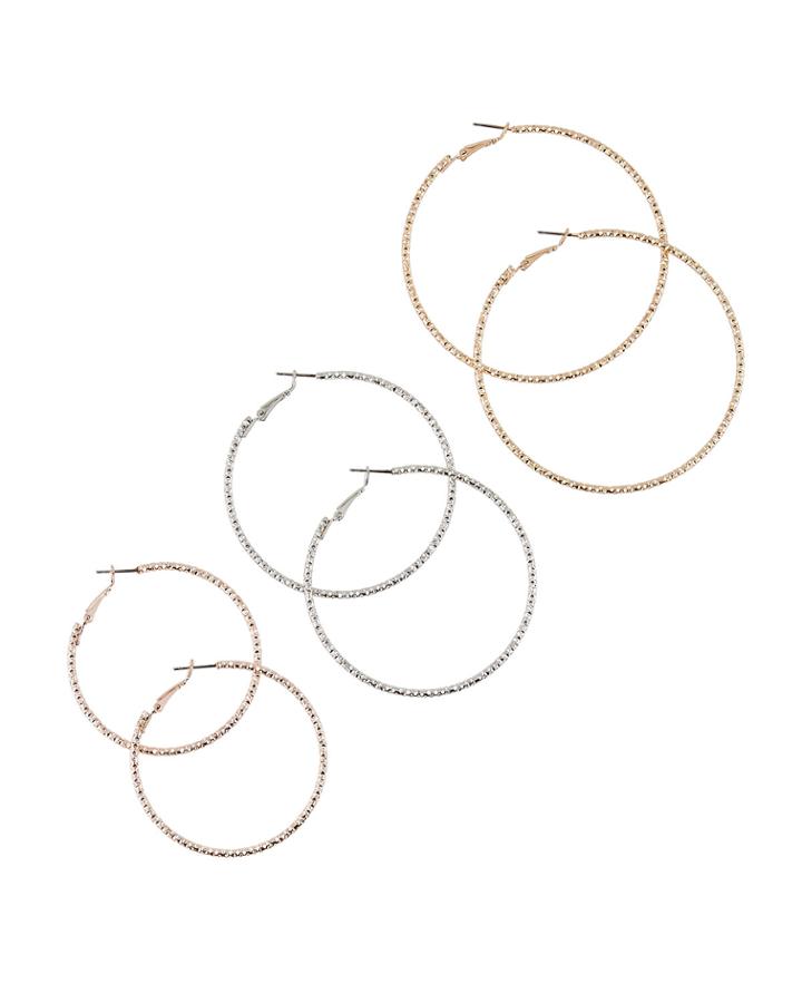 Multi-size Hoop Earrings,