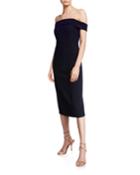 Lucille Off-the-shoulder Degrade Dress