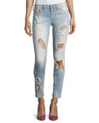 Super Skinny Destroyed Denim Jeans,