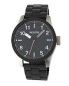 43mm Safari Bracelet Watch, Gunmetal