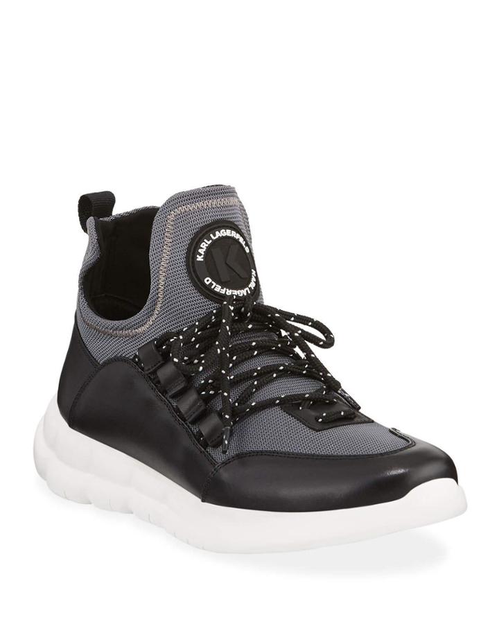 Men's Leather/mesh Mid-top