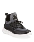 Men's Leather/mesh Mid-top