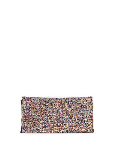 Multicolor Chain Clutch Bag