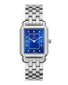 30mm Deco Ii Bracelet Watch W/ Diamonds, Blue
