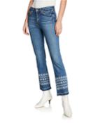 Jane Flared Ankle Frayed-edge Jeans