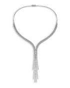 14k White Gold Diamond Illusion Necklace