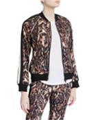 Ocelot-print Track Jacket
