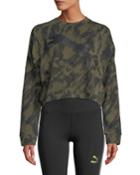 Rebel Cropped Camo Crewneck
