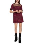 Floral Print Lace Trim