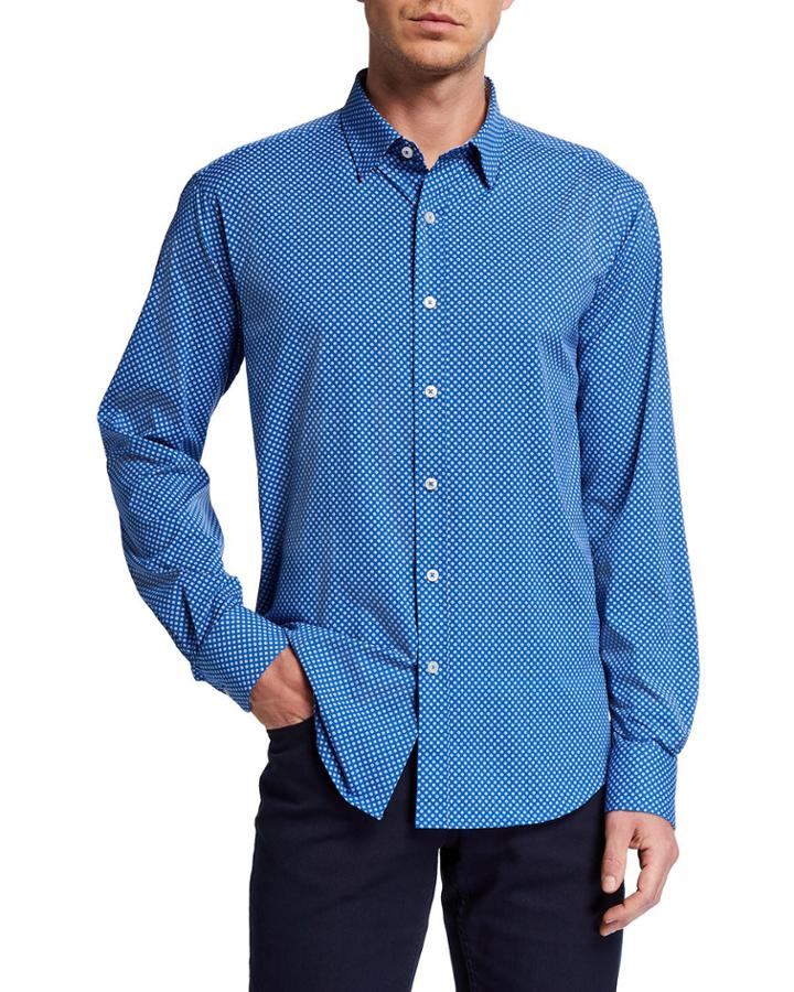 Men's Geometric-print Performance