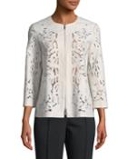 Hadara Lavish Embroidered Floral-cutout