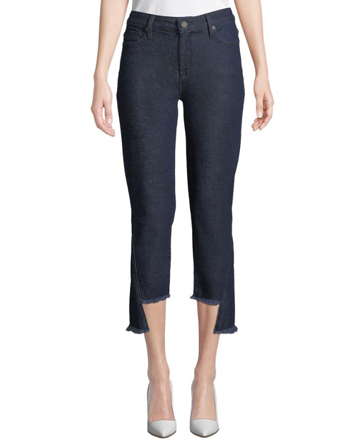 Mid-rise Step-hem Flare Jeans