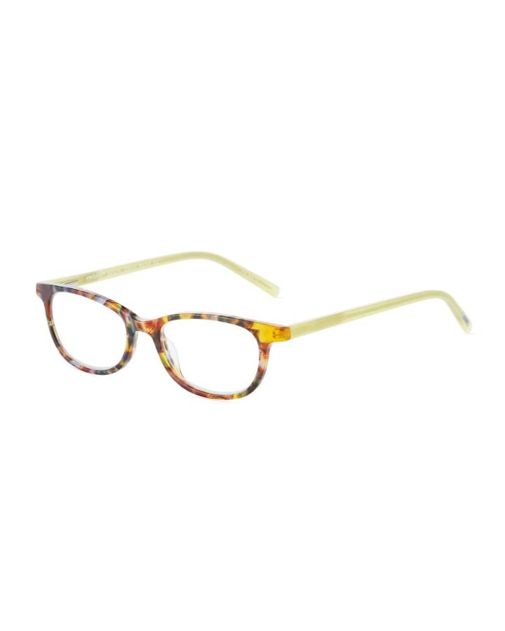 Scary Terri Square Acetate Reading Glasses, +2