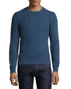 Wool Cable-knit Crewneck Jersey