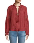 Kalina Long-sleeve Peasant Top