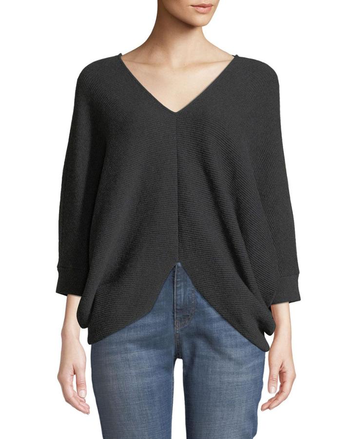 English Rib Vented Loose-fit Cashmere