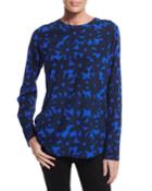Long-sleeve Daisy-print