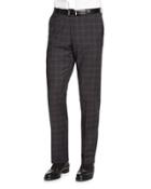 Super 150s Plaid Trousers, Gray