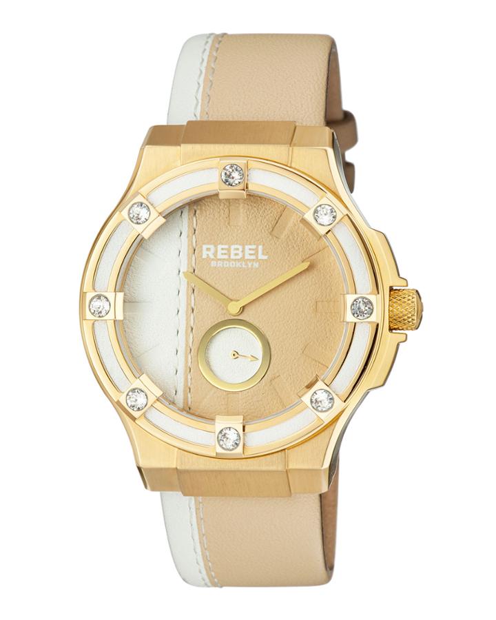 44mm Flatbush Watch W/ Leather Strap,