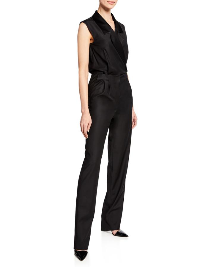Narjisse Sleeveless Tux Jumpsuit
