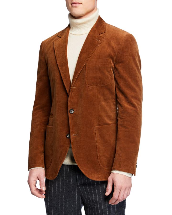 Men's Corduroy 3-button Blazer