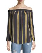Whisper Off-shoulder Bell-sleeve Blouse