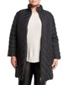 Marlin Chevron Puffer Coat,