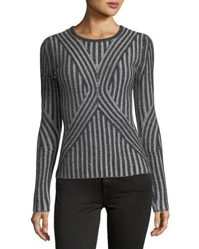 Cashmere Striped Plaited
