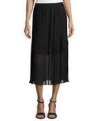Pleated Chiffon Midi