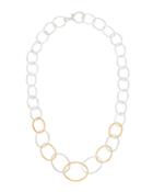 Hoopla Graduating Two-tone Chain Necklace