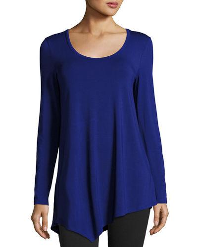 Scoop-neck Long-sleeve Tunic