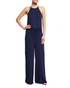 Davin Silk-blend Drawstring Jumpsuit,