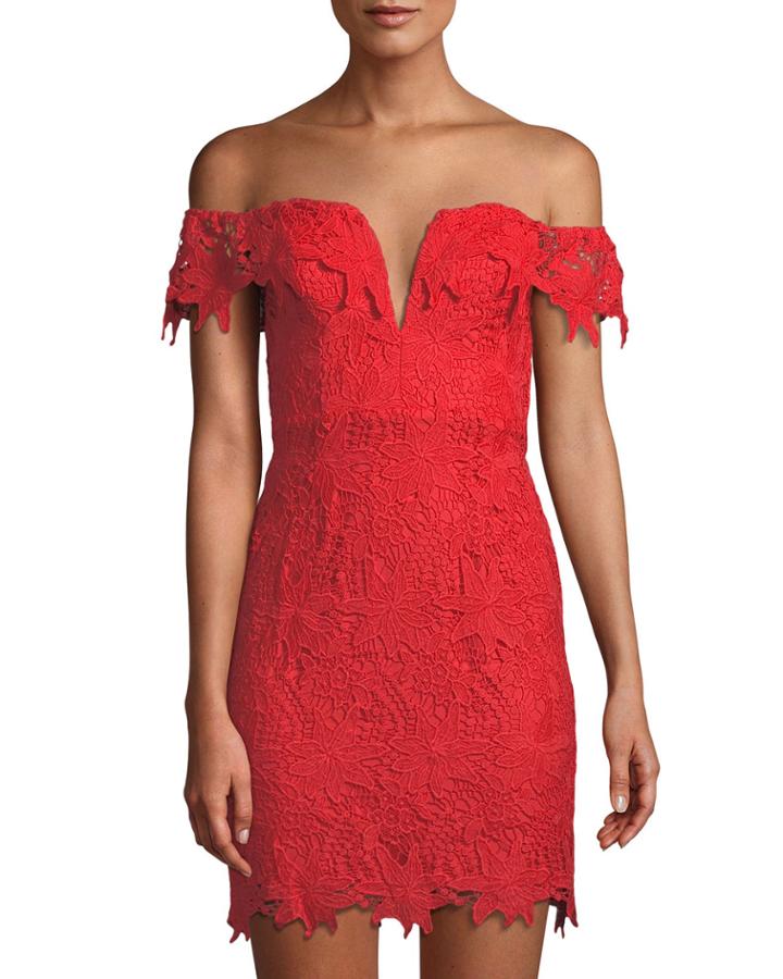 Daniela Lace Off-the-shoulder Dress