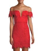 Daniela Lace Off-the-shoulder Dress