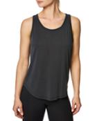 Crisscross-back Washed Scoop-neck Tank