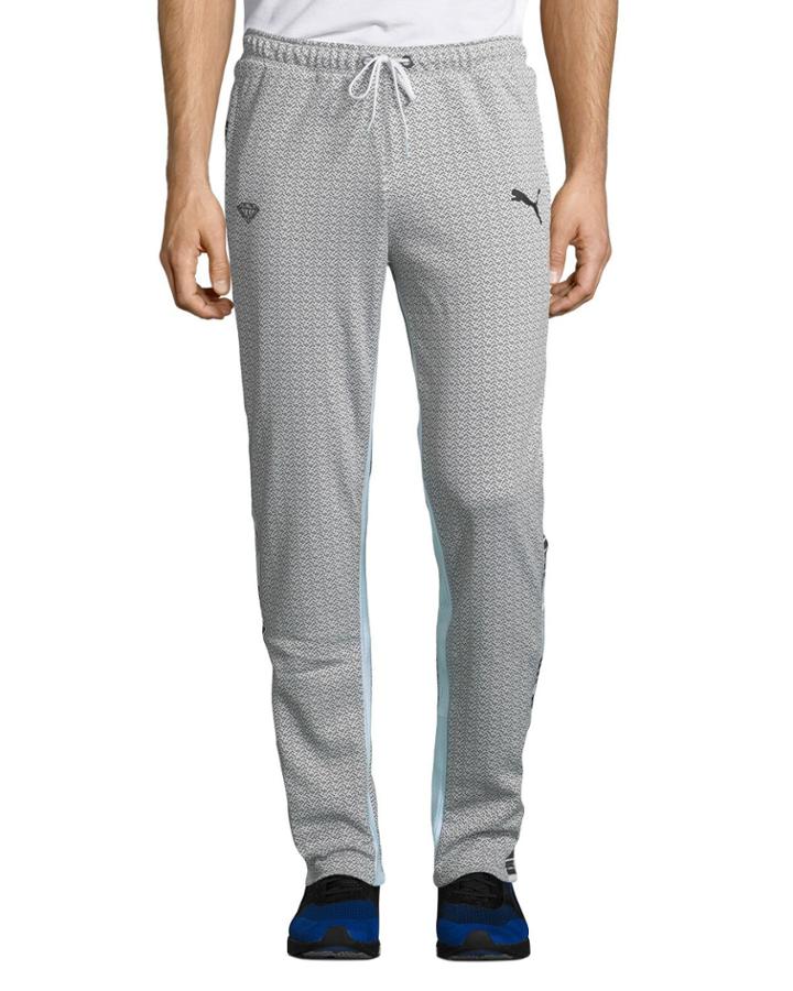 Men's Puma X Diamond Side-snap Pants, White