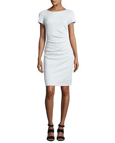 Sienna Ruched Short-sleeve Dress
