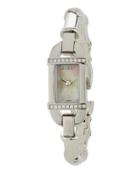 16mm Bamboo Bracelet Watch, White